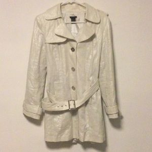 Nue Options Petites Pleated Trench Coat